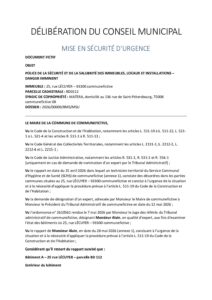 Délibération municipale 1 Délibération municipale